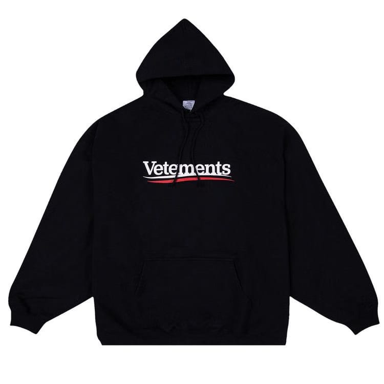 Vetements Campaign Logo Hoodie Black