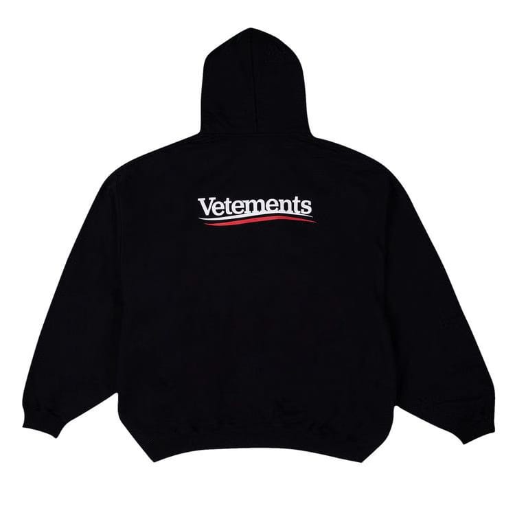 Vetements Campaign Logo Hoodie Black