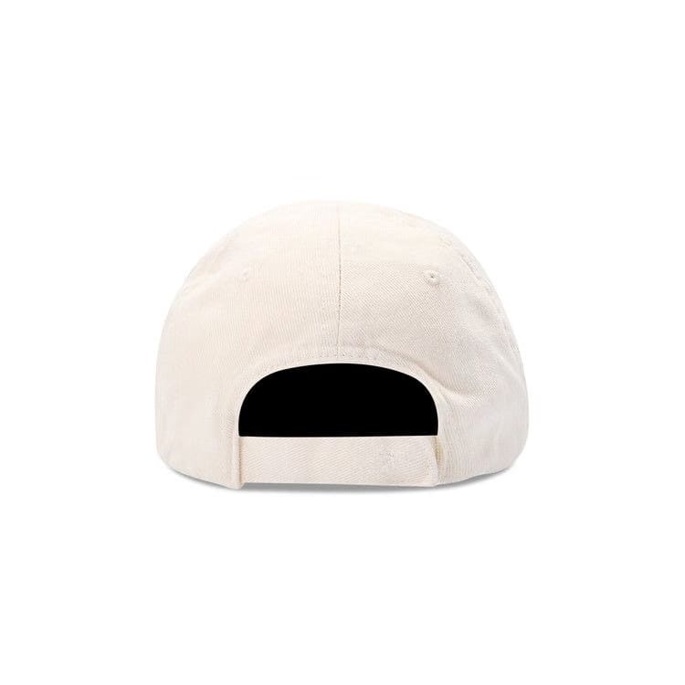 Balenciaga Logo Visor Baseball Cap Chalky White/Black
