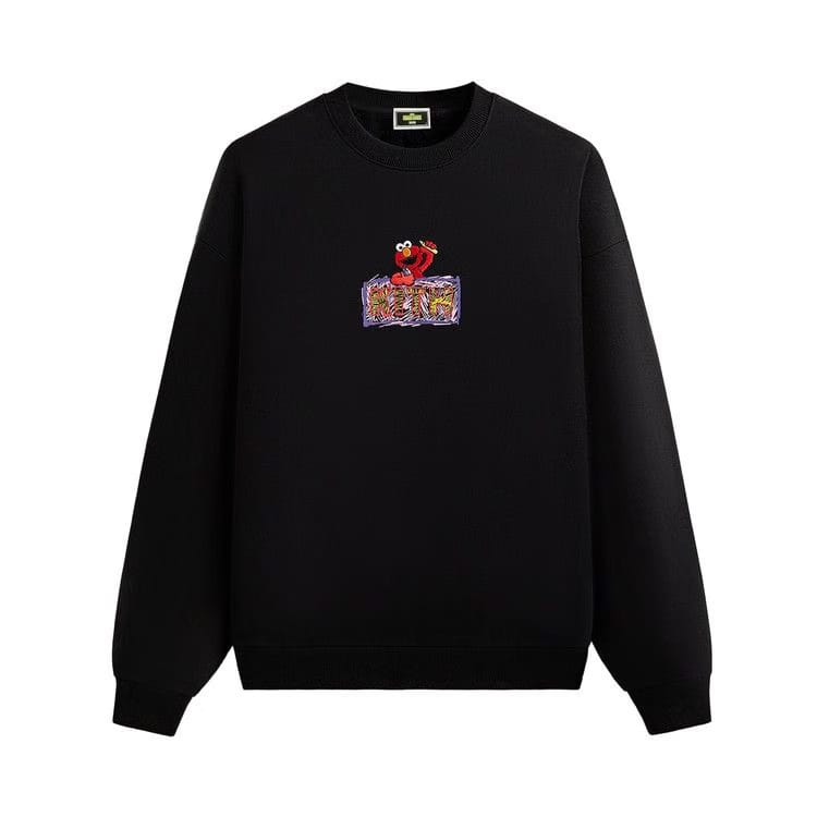 Kith x Sesame Street Elmo Nelson Crewneck Black