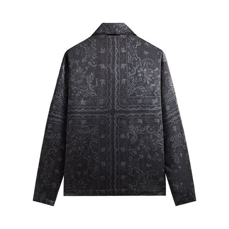 Kith Panelled Bandana Long-Sleeve Coaches Jacket Black