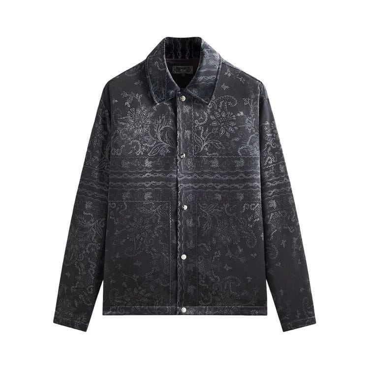 Kith Panelled Bandana Long-Sleeve Coaches Jacket Black