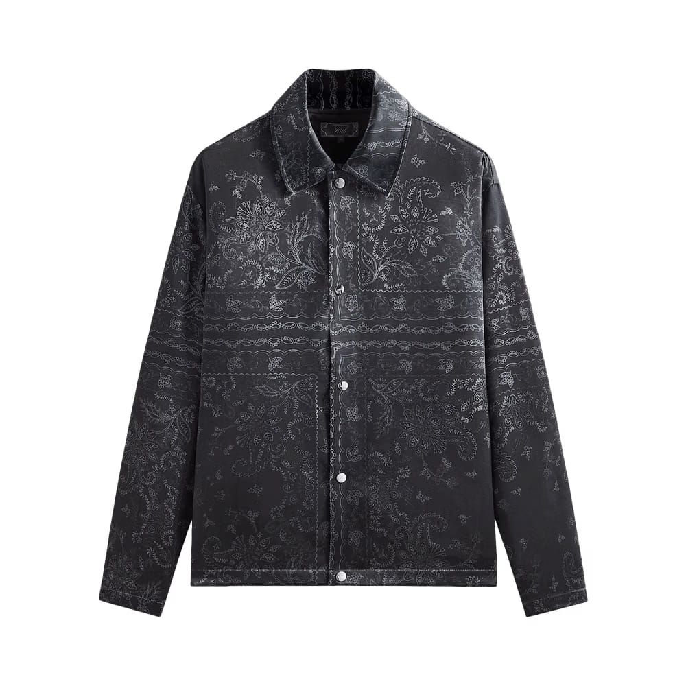 Kith Panelled Bandana Long-Sleeve Coaches Jacket Black