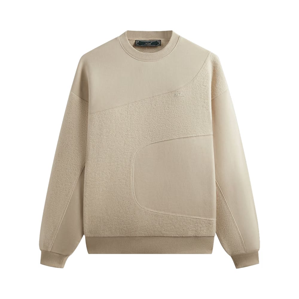 Kith Curved Seam Madison Crewneck Sediment