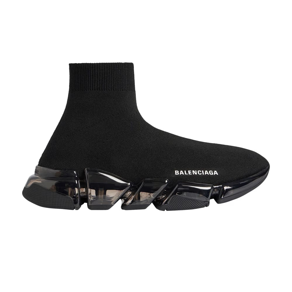 Balenciaga Speed 2.0 Sneaker Clear Sole - Black