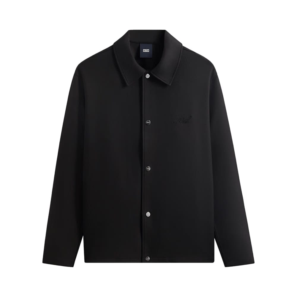 Kith Double Knit Coaches Jacket Black