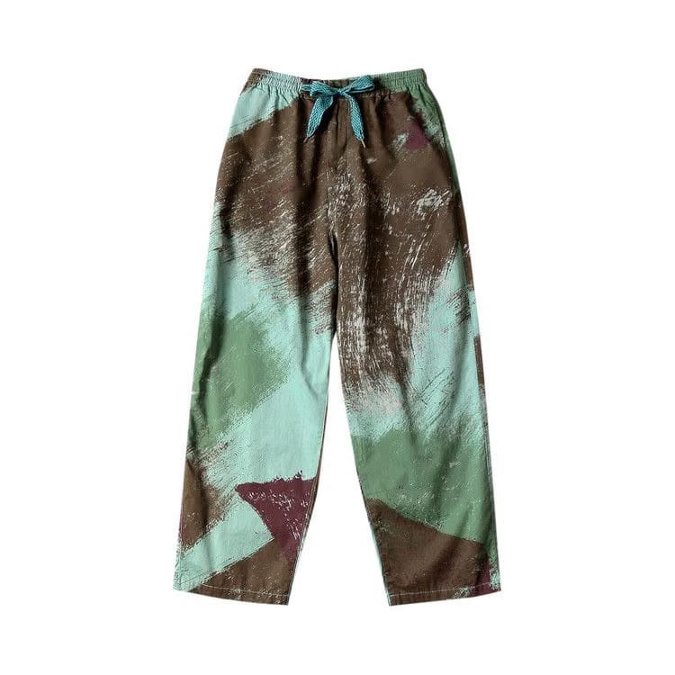 Kapital Combed Burberry Brush Camo Easy Pants Turquoise