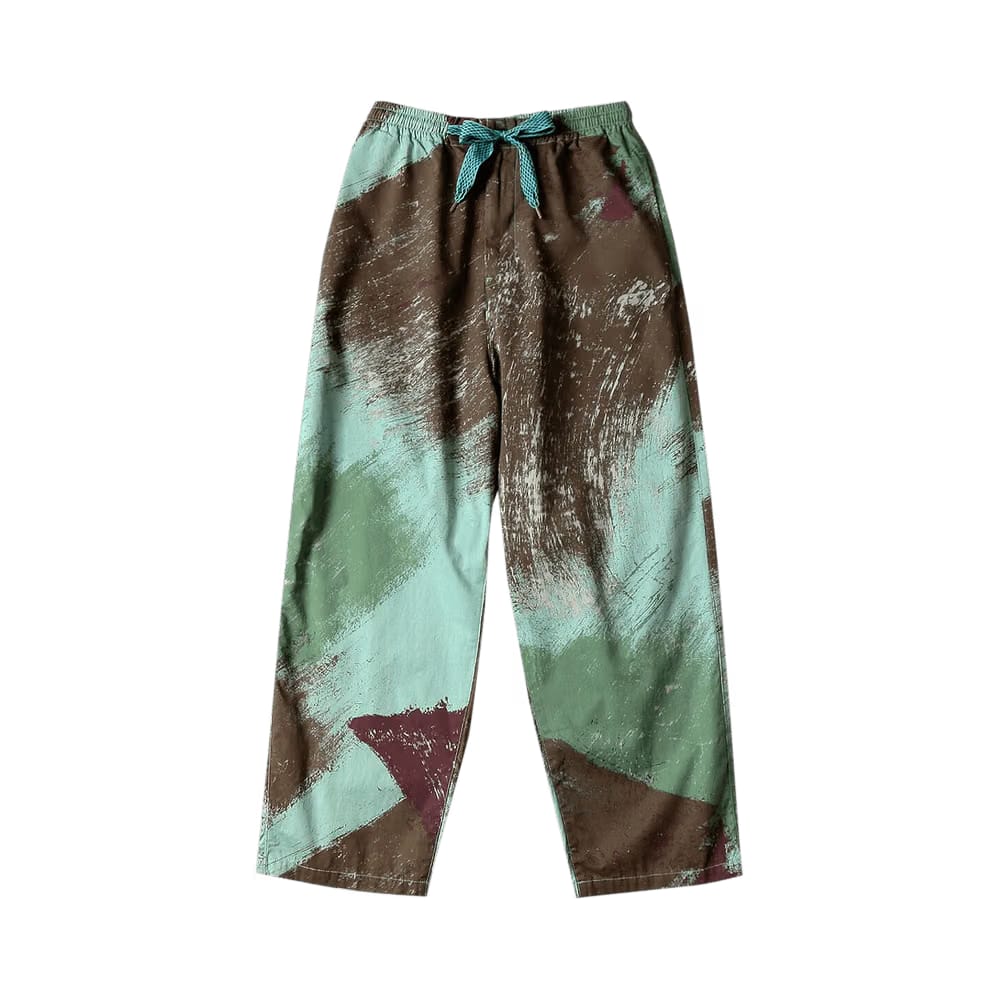 Kapital Combed Burberry Brush Camo Easy Pants Turquoise