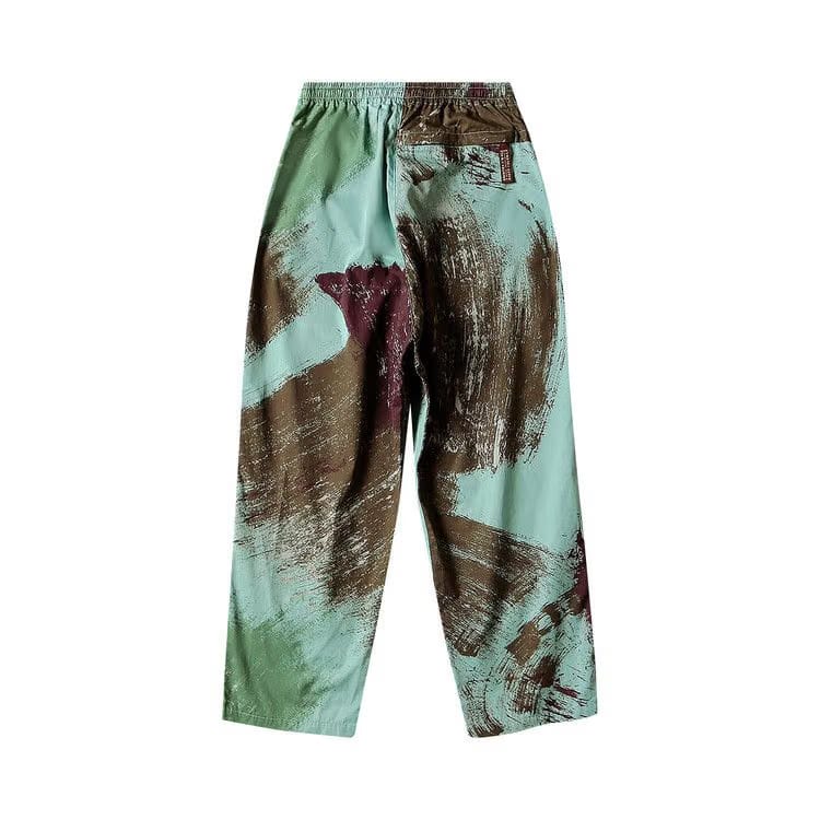 Kapital Combed Burberry Brush Camo Easy Pants Turquoise