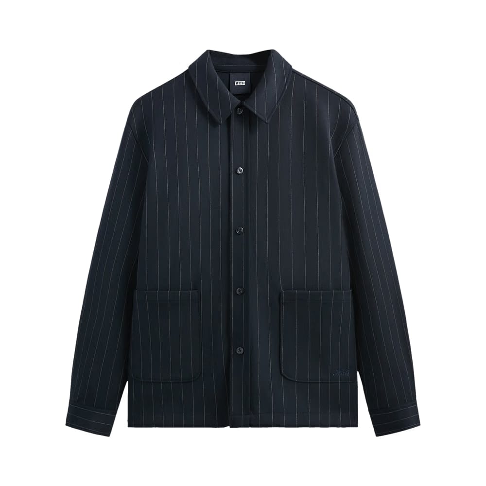 Kith Double Weave Boxy Collared Overshirt Nocturnal