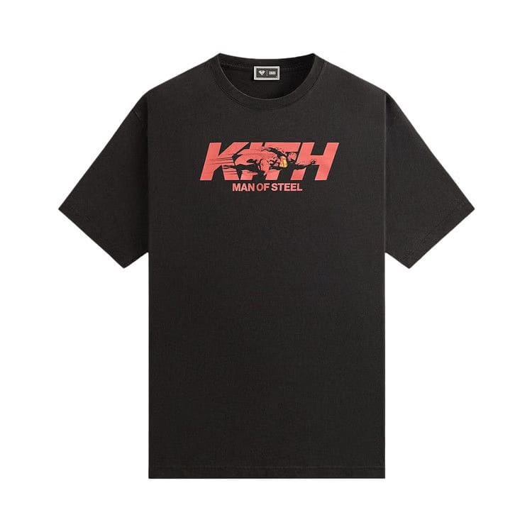 Kith x Superman Man Of Steel Vintage T-Shirt Black