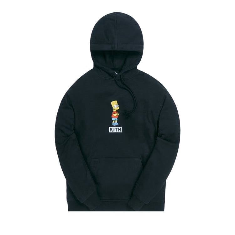Kith For The Simpsons Bart Logo Hoodie Black