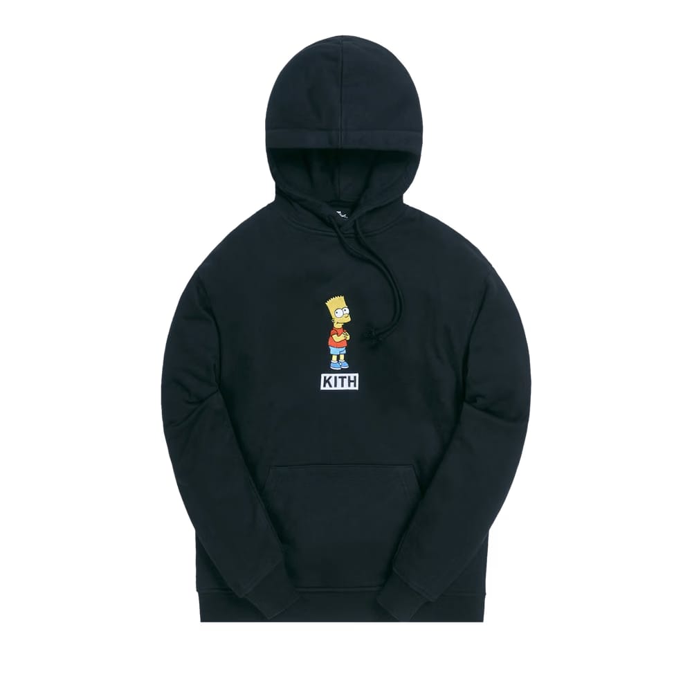 Kith For The Simpsons Bart Logo Hoodie Black