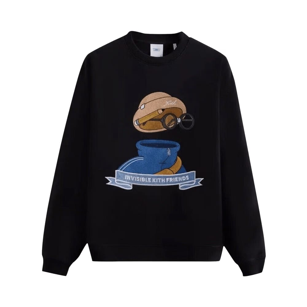 Kith x Invisible Friends Crewneck Black