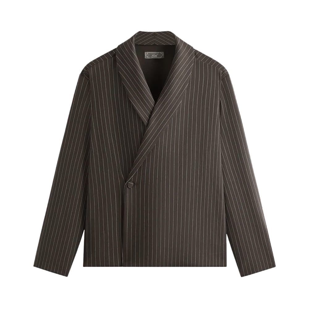Kith Double Weave Long-Sleeve Thompson Crossover Shirt Kindling