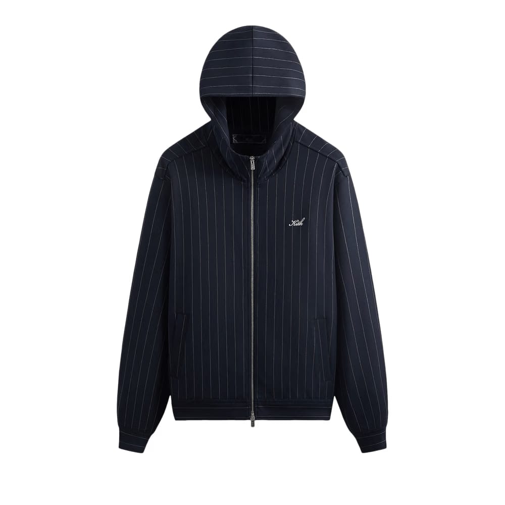 Kith Double Weave Selfridge Zip Up Hoodie Nocturnal
