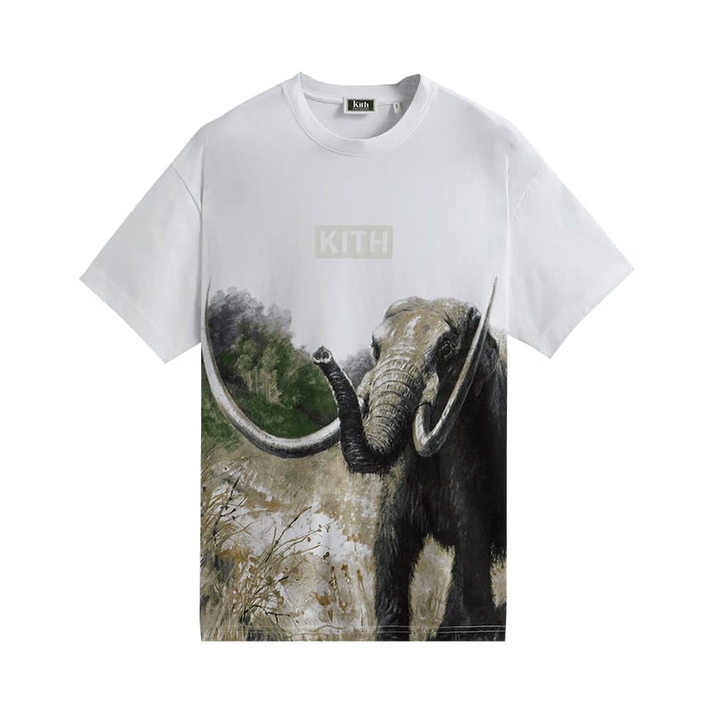 Kith For AMNH Late Mammals Vintage T-Shirt White