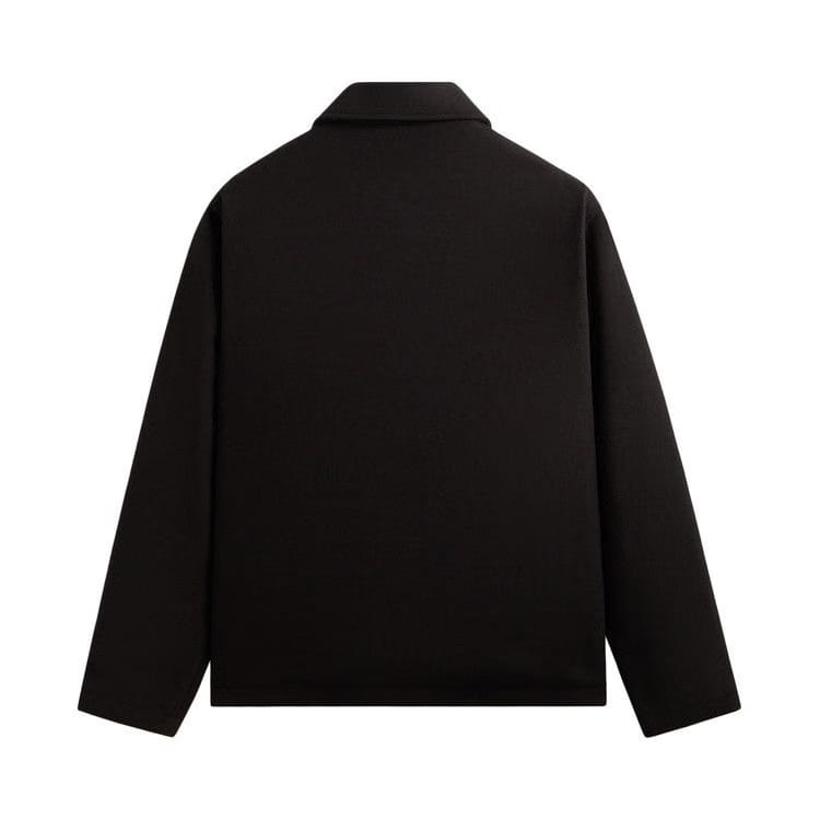 Kith Felted Jersey Lane Coaches Jacket Black