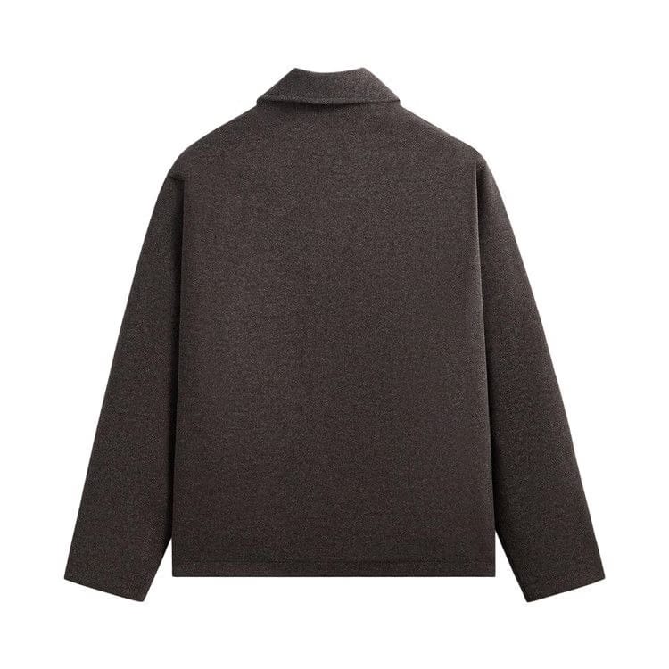 Kith Felted Jersey Lane Coaches Jacket Heather Charcoal