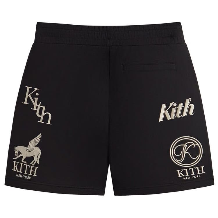 Kith Fleece Curtis Shorts Black