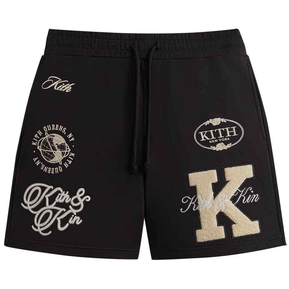 Kith Fleece Curtis Shorts Black