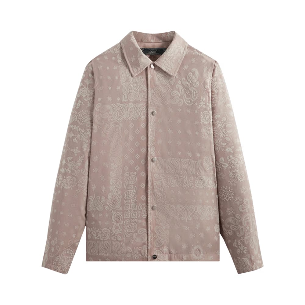 Kith Flocked Deconstructed Bandana Coaches Jacket Morganite