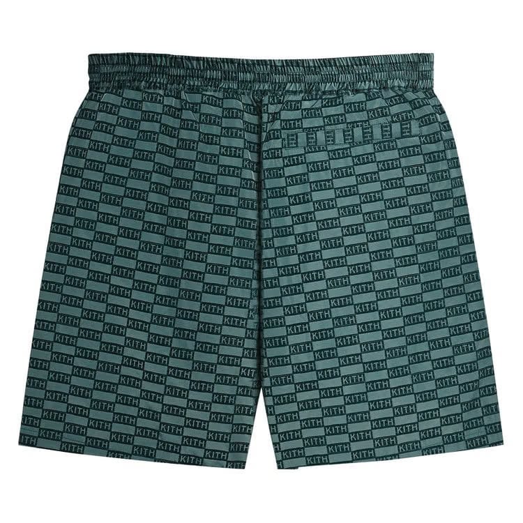 Kith Flocked Monogram Mason Shorts Rhythm