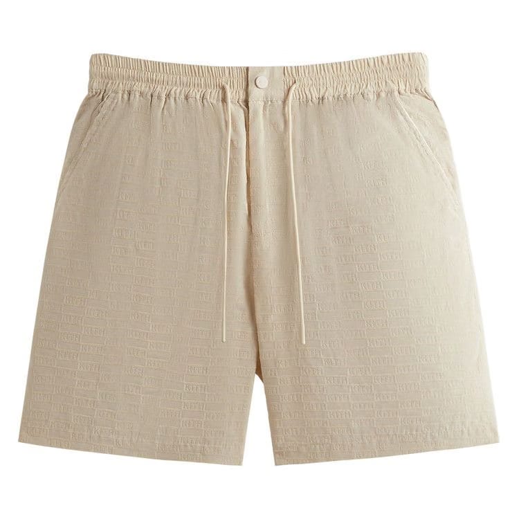 Kith Flocked Monogram Mason Shorts Veil