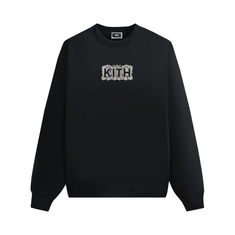 Kith Floral Lace Nelson Crewneck Black