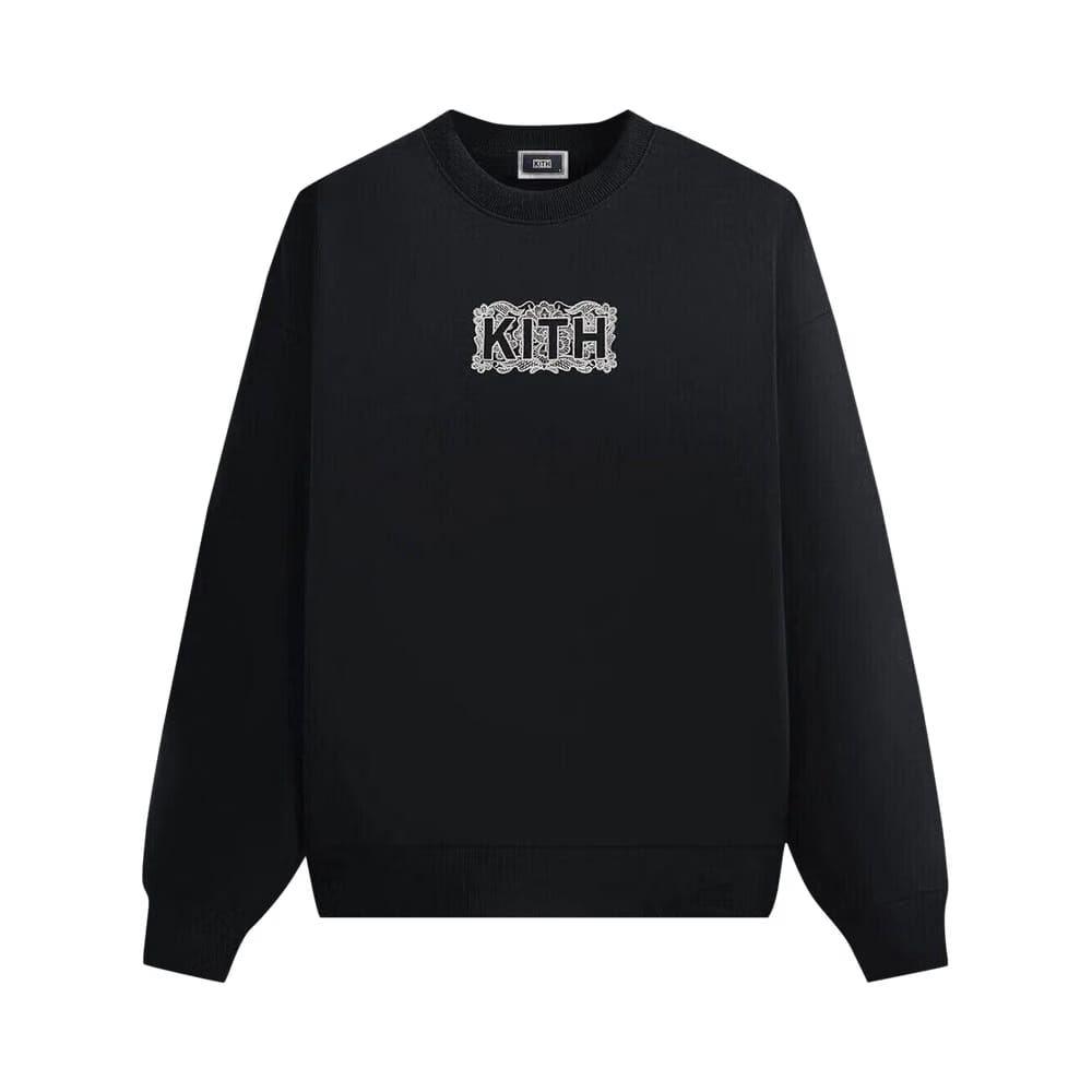 Kith Floral Lace Nelson Crewneck Black