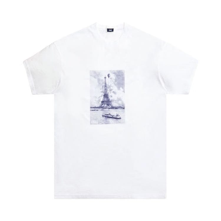 Kith Floral Navy Eiffel T-Shirt White