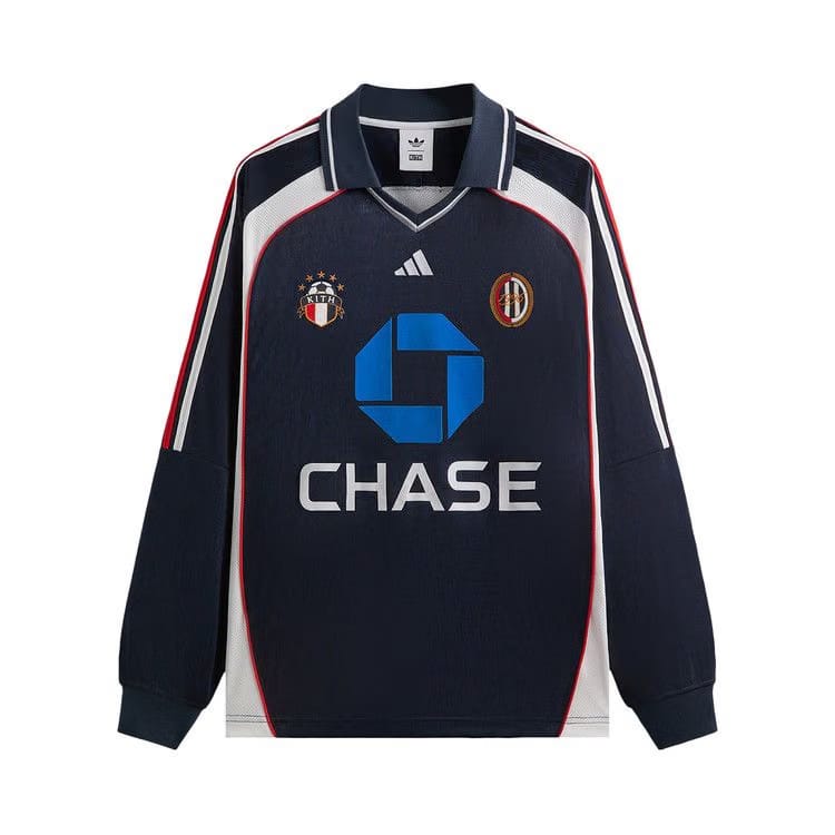 Kith For Adidas Football Chase Long-Sleeve Jersey Legend Ink