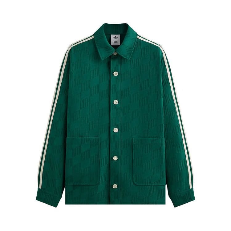 Kith For Adidas Football Jacquard Overshirt Green