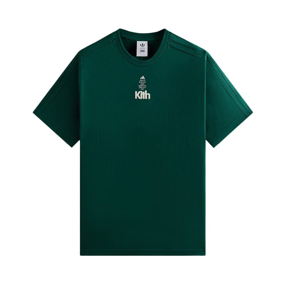 Kith For Adidas Football Shorts-Sleeve T-Shirt Green