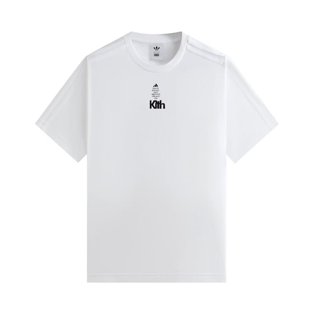 Kith For Adidas Football Shorts-Sleeve T-Shirt White