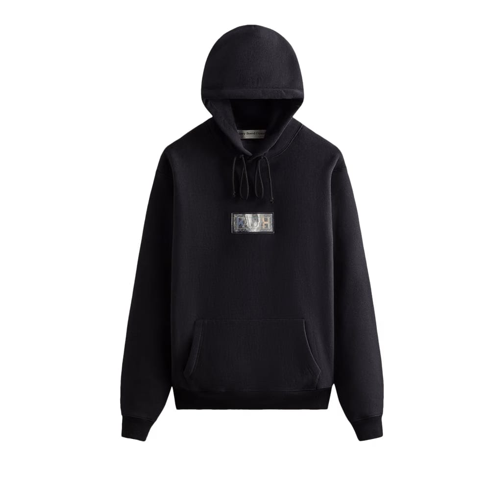 Kith For Advisory Board Crystals Hologram Classic Logo Hoodie Black