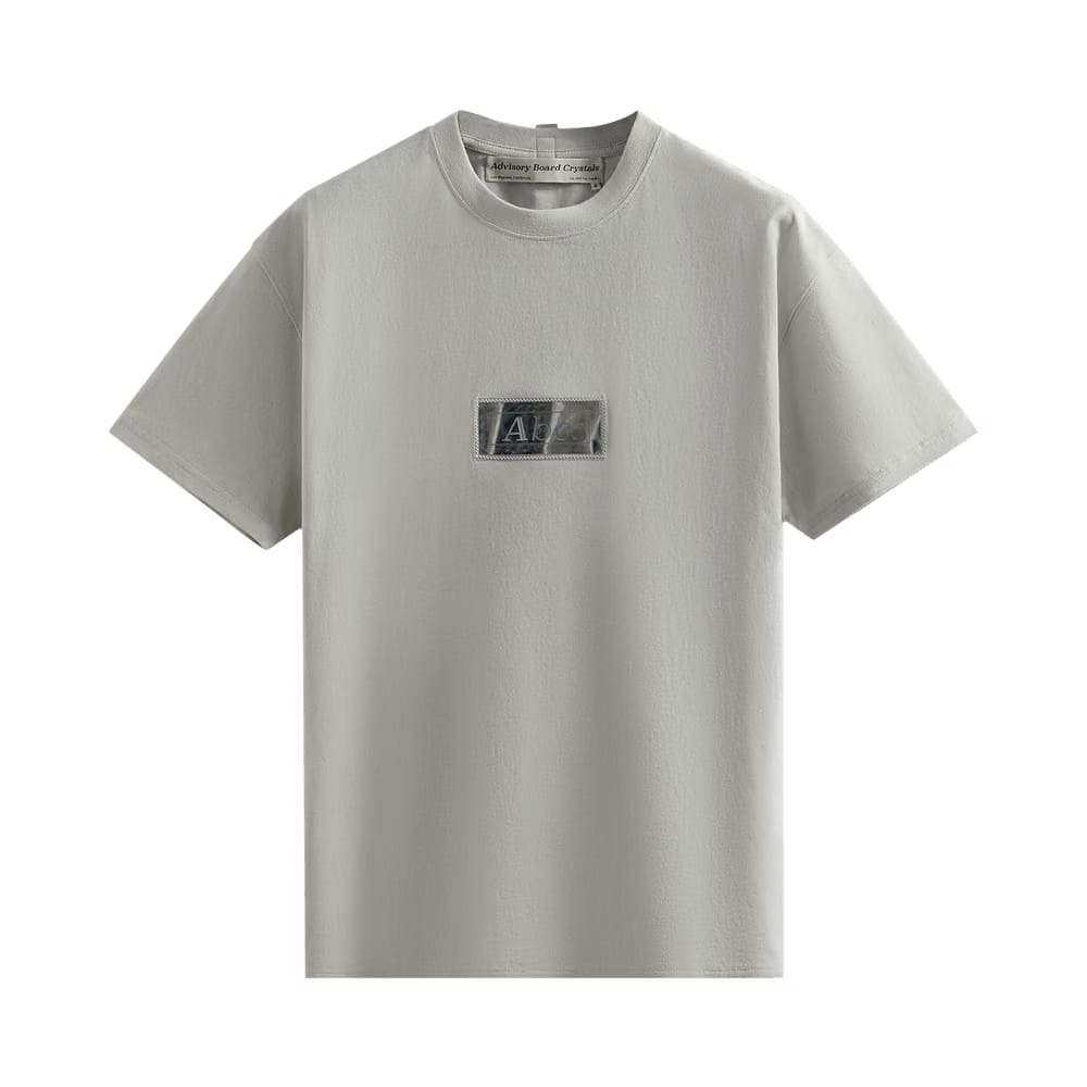 Kith For Advisory Board Crystals Hologram Classic Logo T-Shirt Grey