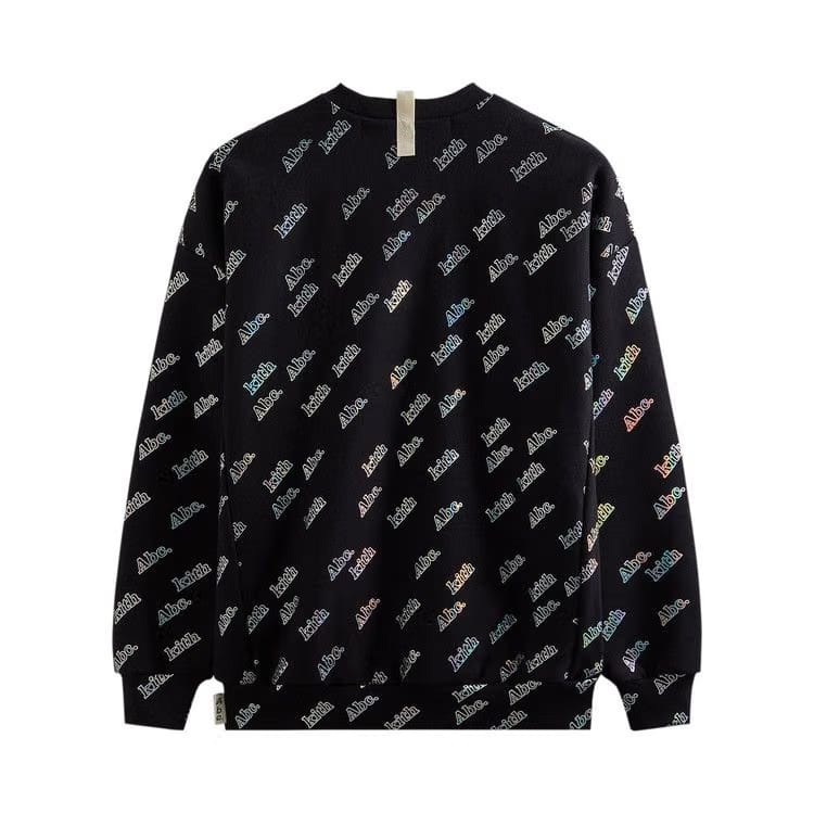 Kith For Advisory Board Crystals Holographic Print Crewneck Black
