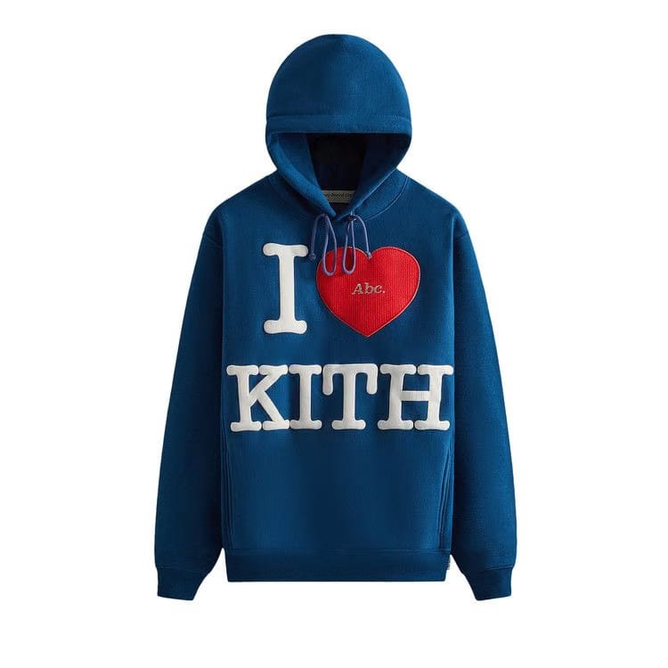 Kith For Advisory Board Crystals I Love Kith Hoodie Navy
