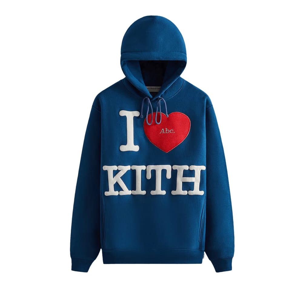 Kith For Advisory Board Crystals I Love Kith Hoodie Navy