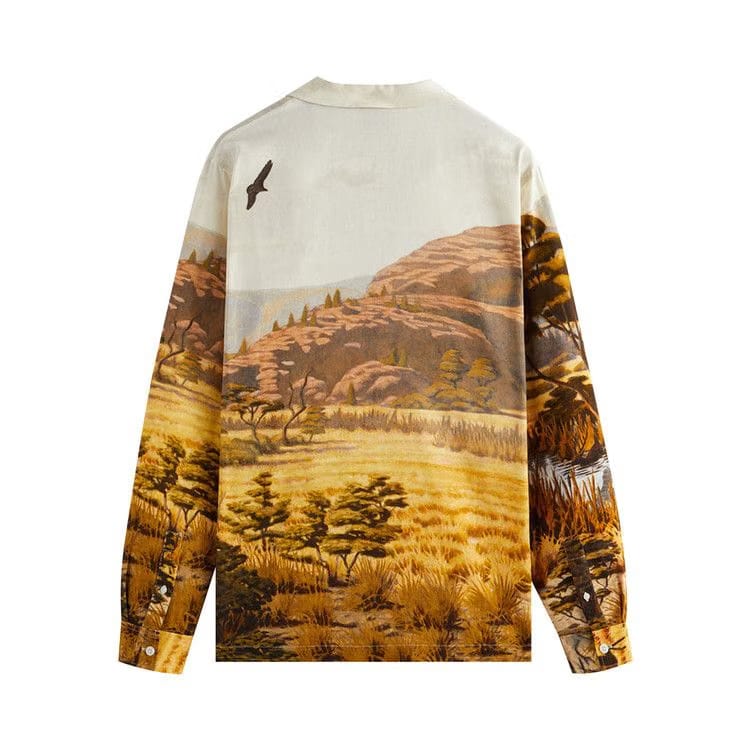 Kith For AMNH Landscape Long-Sleeve Camp Collar Shirt White