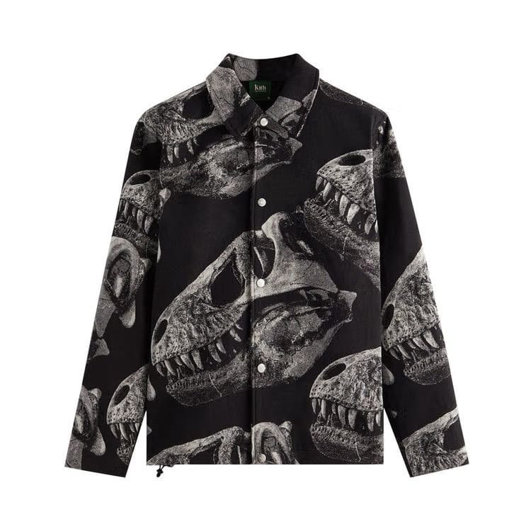 Kith For AMNH T-Rex Coaches Jacket Black