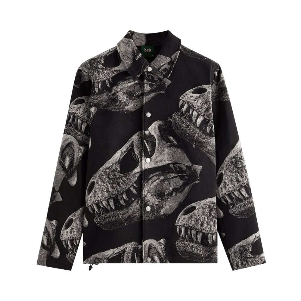 Kith For AMNH T-Rex Coaches Jacket Black