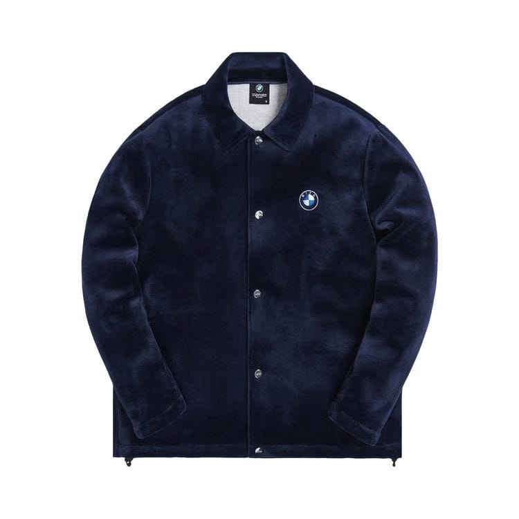 Kith For BMW Velour Coaches Jacket Navy
