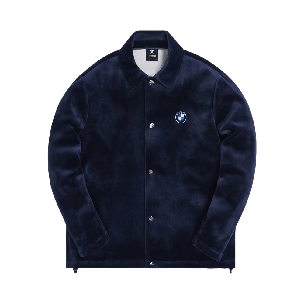 Kith For BMW Velour Coaches Jacket Navy