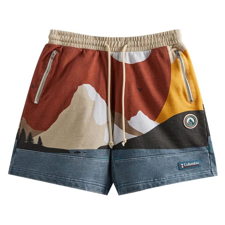 Kith For Columbia Fleece Shorts Sanguine