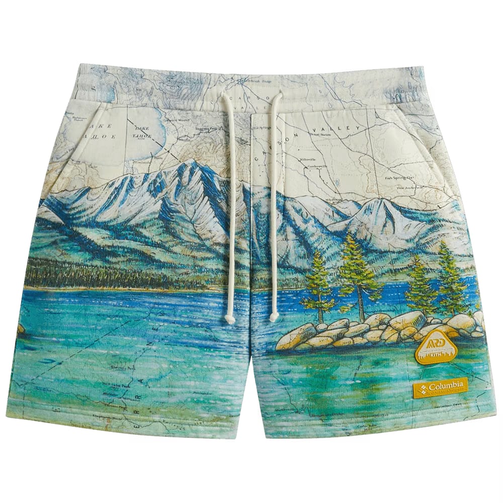 Kith For Columbia Lake Tahoe Fleece Shorts Chalk