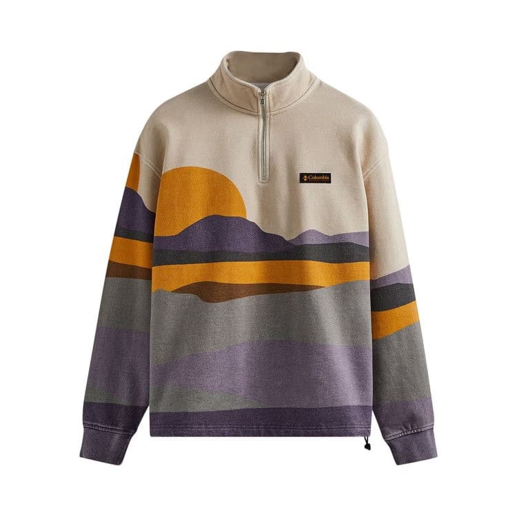 Kith For Columbia Quarter Zip Cyber Purple