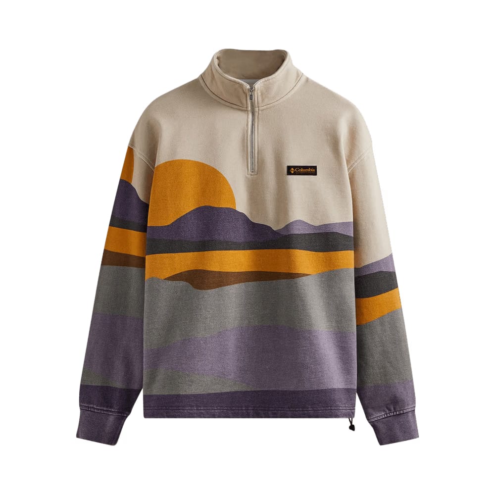 Kith For Columbia Quarter Zip Cyber Purple