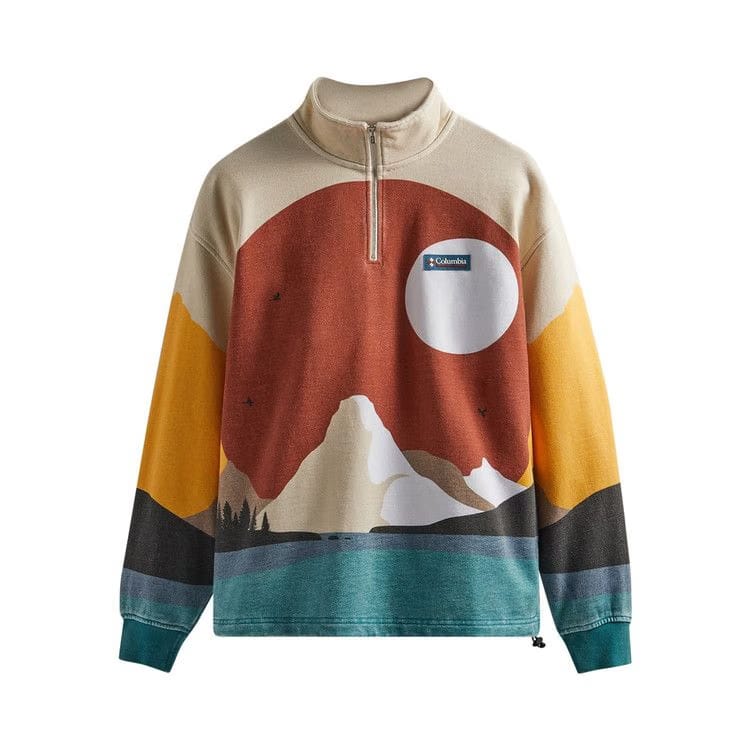 Kith For Columbia Quarter Zip Sanguine